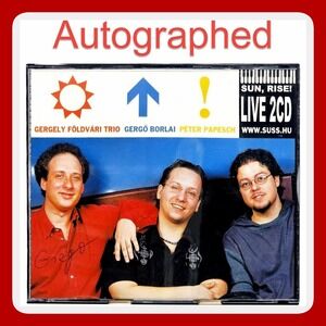 Gergely Foldvari Trio Sun Rise Live 2CD Signed Jazz Fusion Gergo Borlai‎ 2002